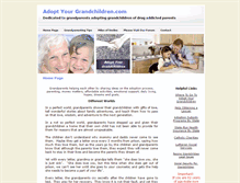 Tablet Screenshot of adoptyourgrandchildren.com